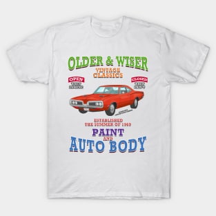 Older & Wiser Vintage Classics Muscle Car Novelty Gift T-Shirt